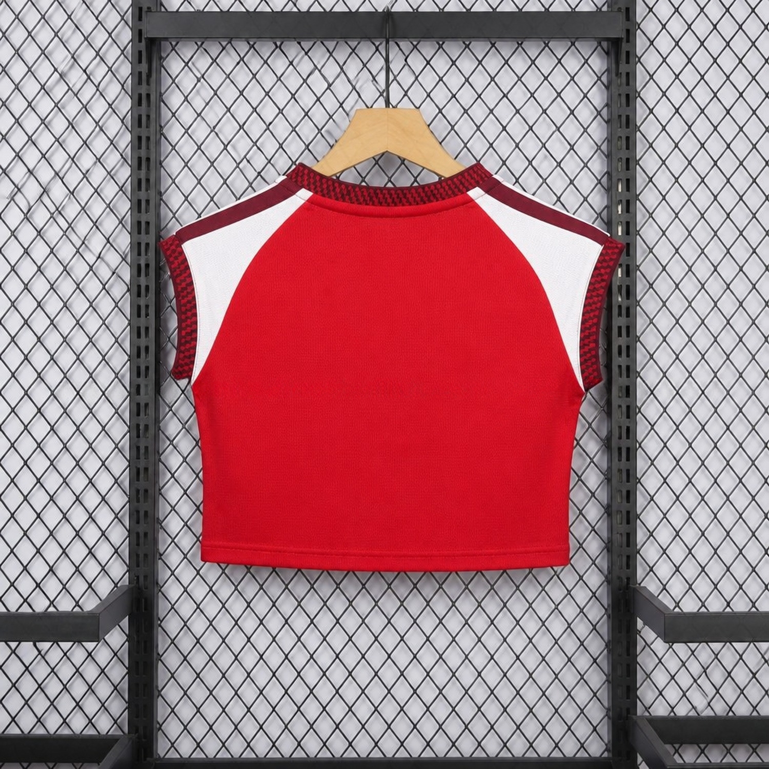 Women's Arsenal 26-27 Home Cropped Sleeveless Jersey - Fans Version - UnitedFutballJersey