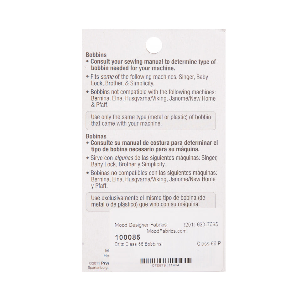 Dritz Class 66 Plastic Bobbins - 4ct - Joann Fabrics
