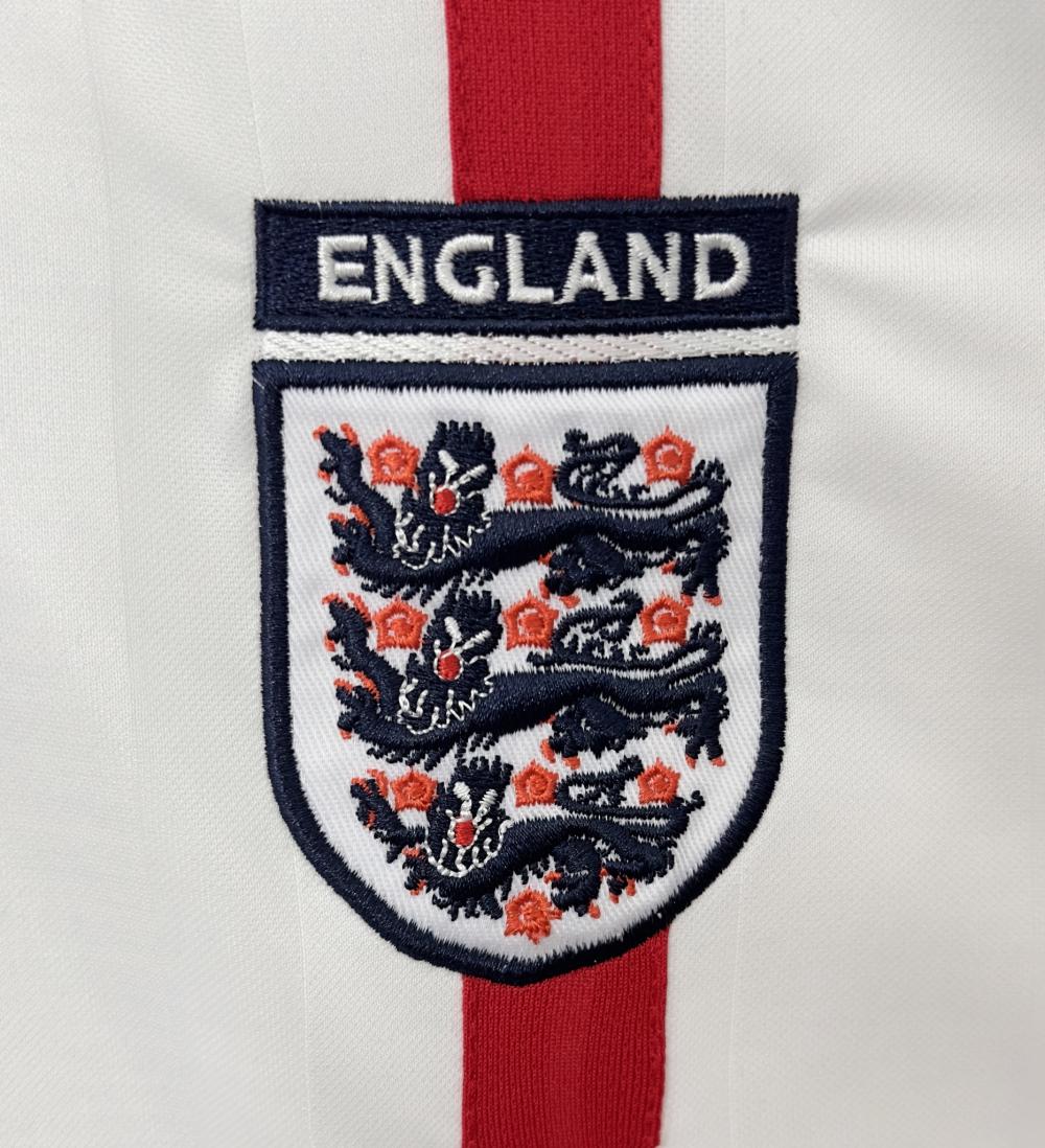 2002 Retro England Home Soccer Jersey 1:1 Thai Quality