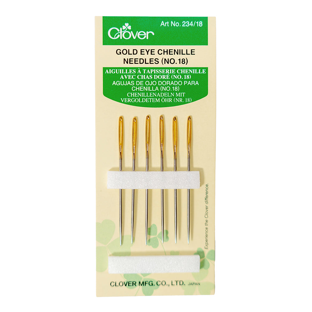 Clover Gold Eye Chenille Needles - Size 18 - 6 ct - Joann Fabrics