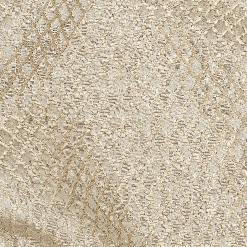 Polyester Jacquard - Champagne Diamonds - British Imported - Joann Fabrics
