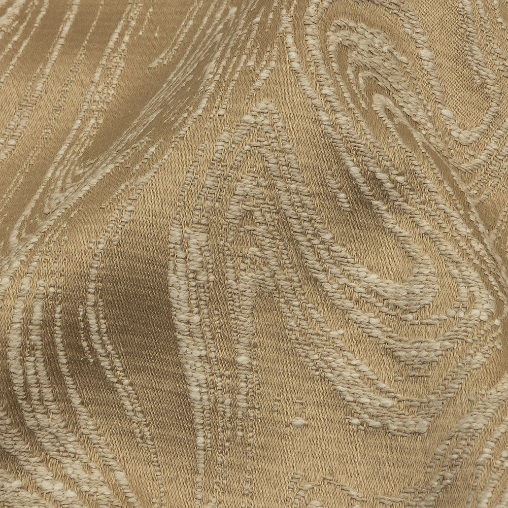 Cotton and Recycled Polyester Drapery Jacquard - Caramel Marbled Lines - British Imported - Joann Fabrics