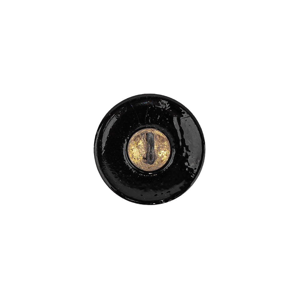 Vintage Gunmetal Classical Shank Back Glass Button - 22L/14mm - Joann Fabrics