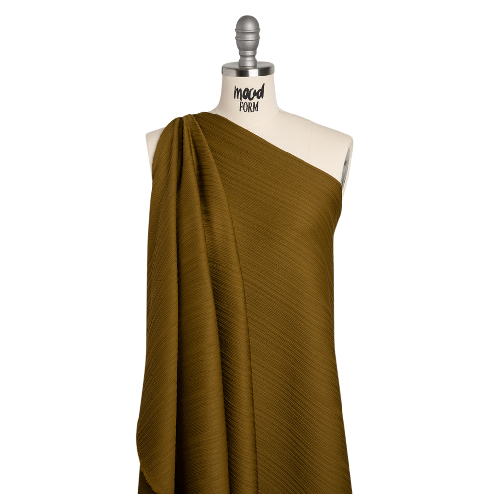 Ribbed Stretch Polyester Double Knit by Mara Hoffman - Olive - Designer Deadstock - Joann Fabrics