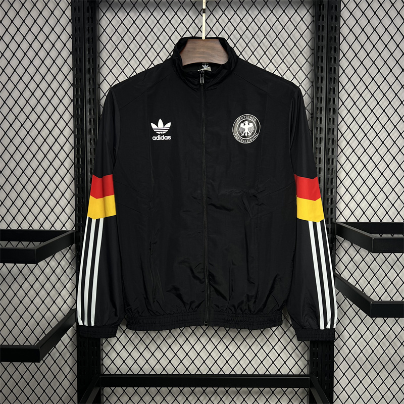 2024-2025 Germany Windbreaker Soccer Jersey Black