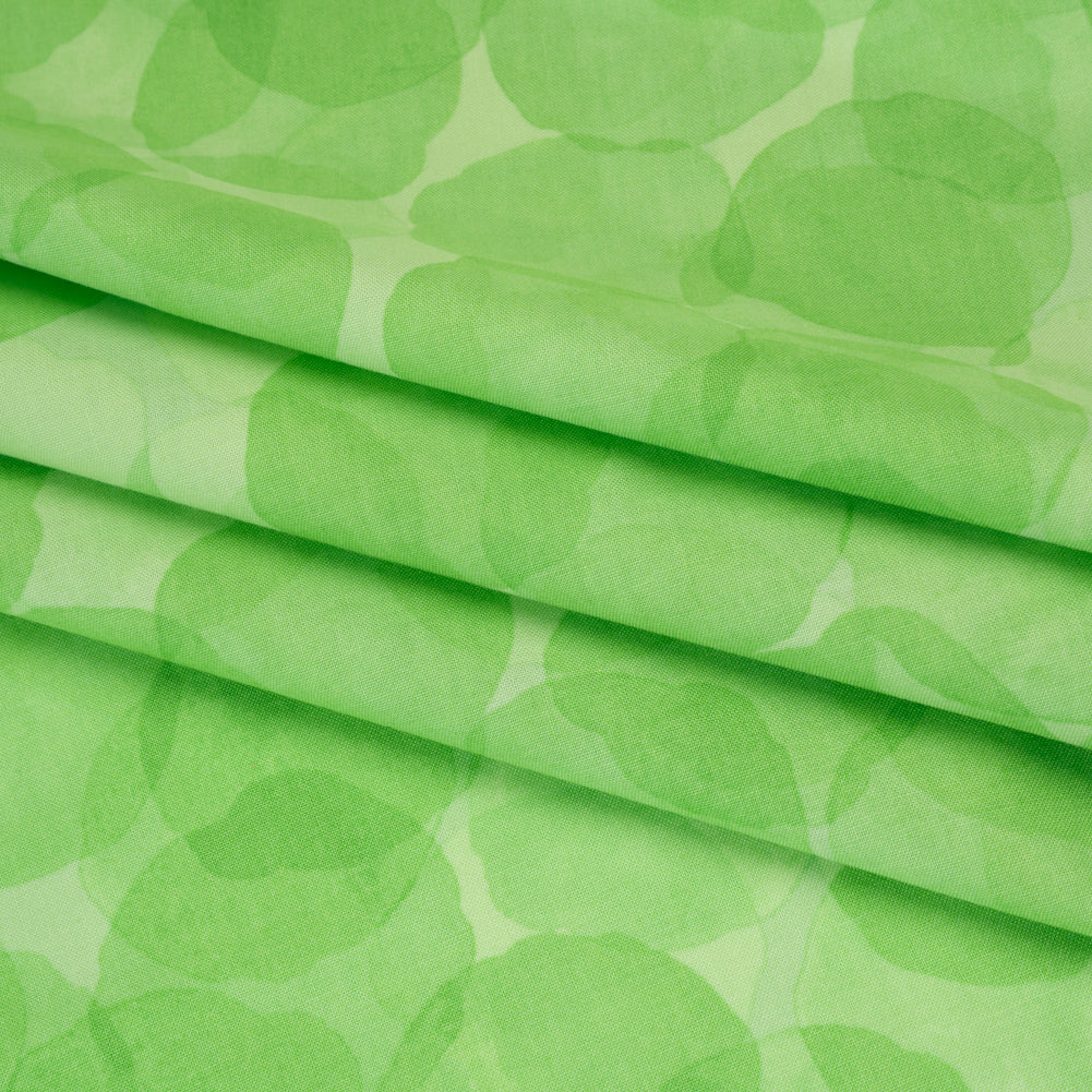 Printed Quilting Cotton by Patrick Lose for Northcott - Chlorophyll Juicy Watercolor Circles - Tonal Trios Collection - Joann Fabrics