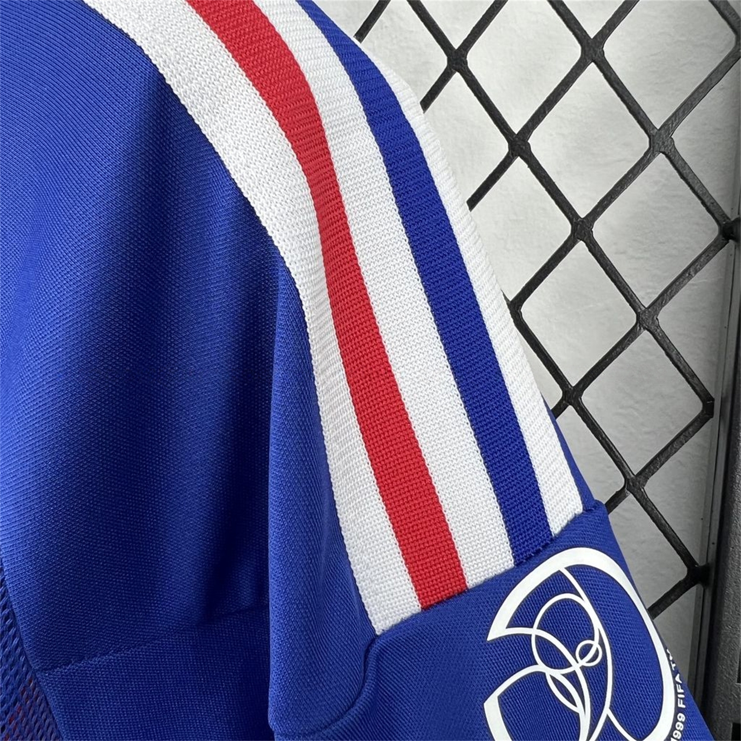 Retro France 2002 Home Jersey - Fans Version - UnitedFutballJersey