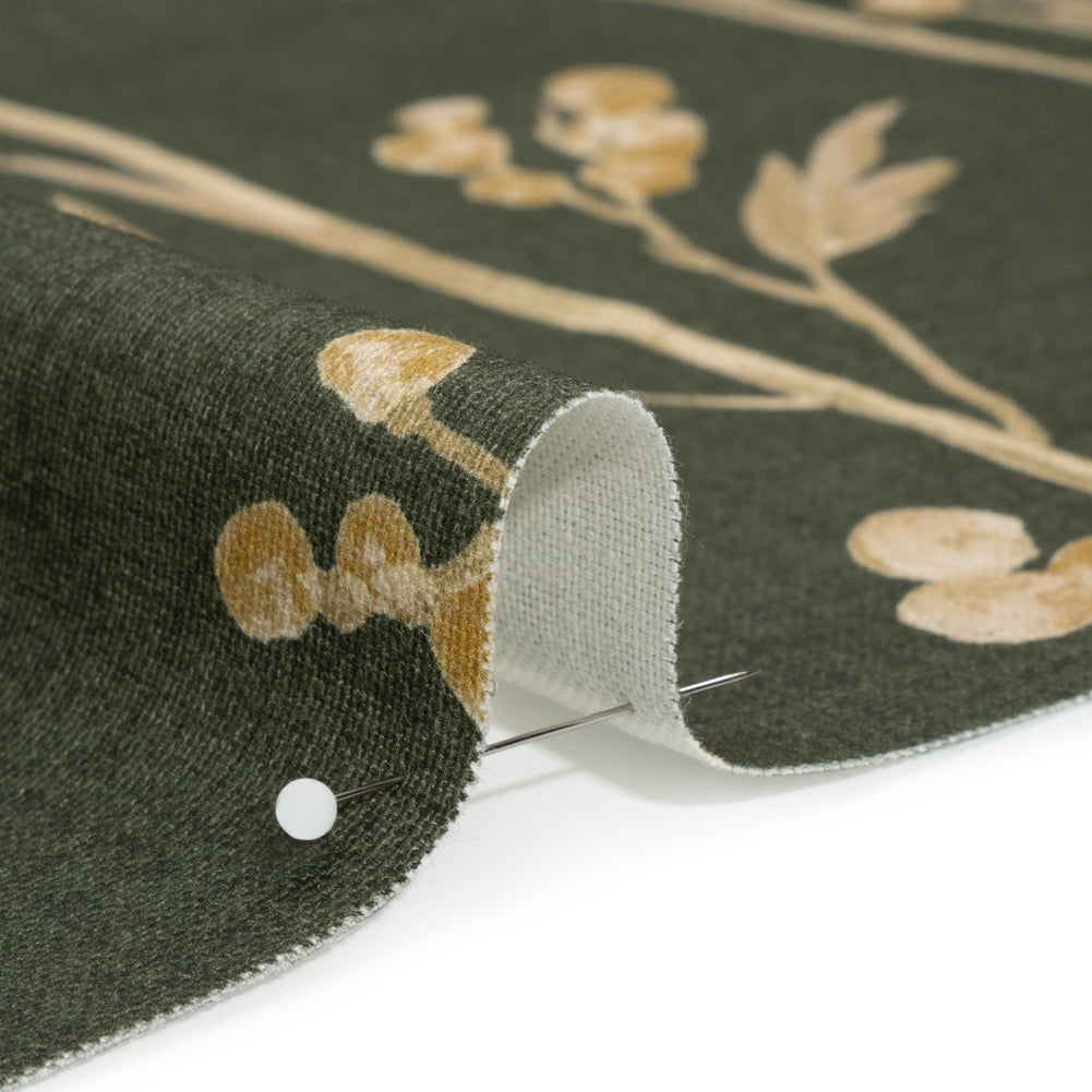 Cotton Canvas Print - Forest Berry Stems - British Imported - Joann Fabrics