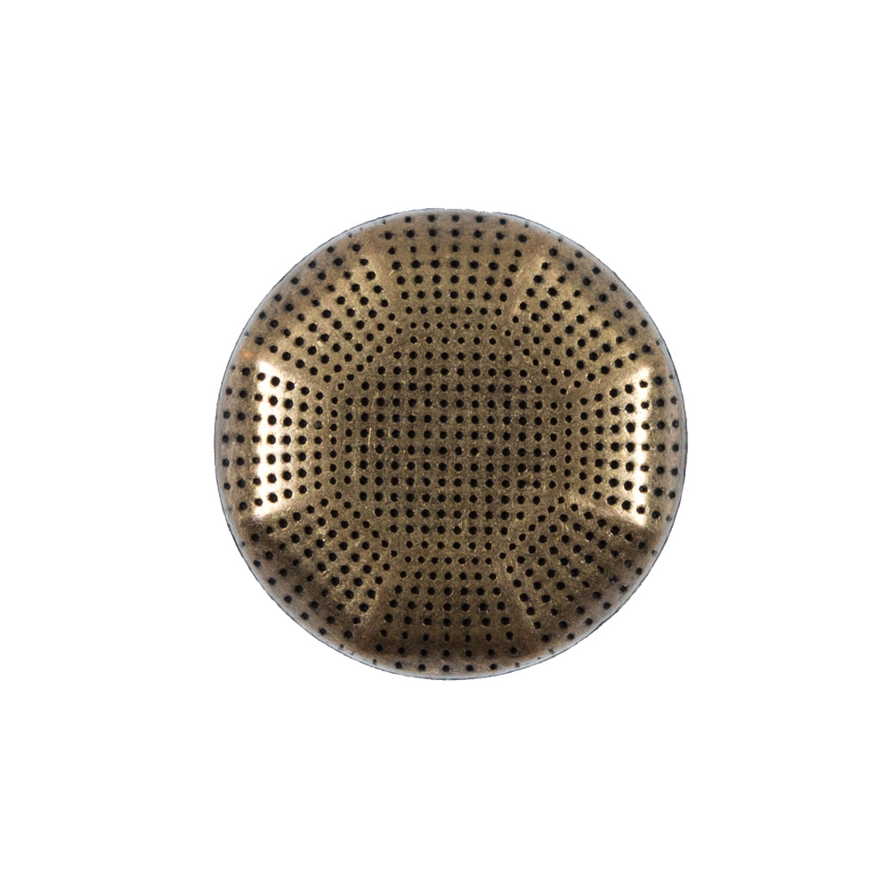 Italian Gold Perforated Metal Button - 36L/23mm - Joann Fabrics