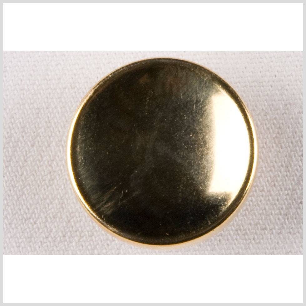 Metal Shank Back Button - 40L/25.5mm - Shiny Gold with Narrow Rim - Joann Fabrics
