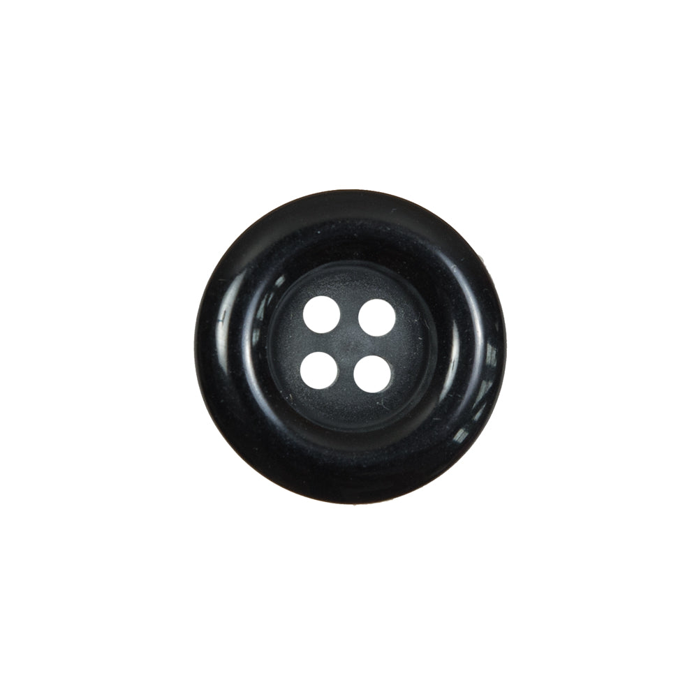 Black Plastic 4-Hole Button - 28L/18mm - Joann Fabrics