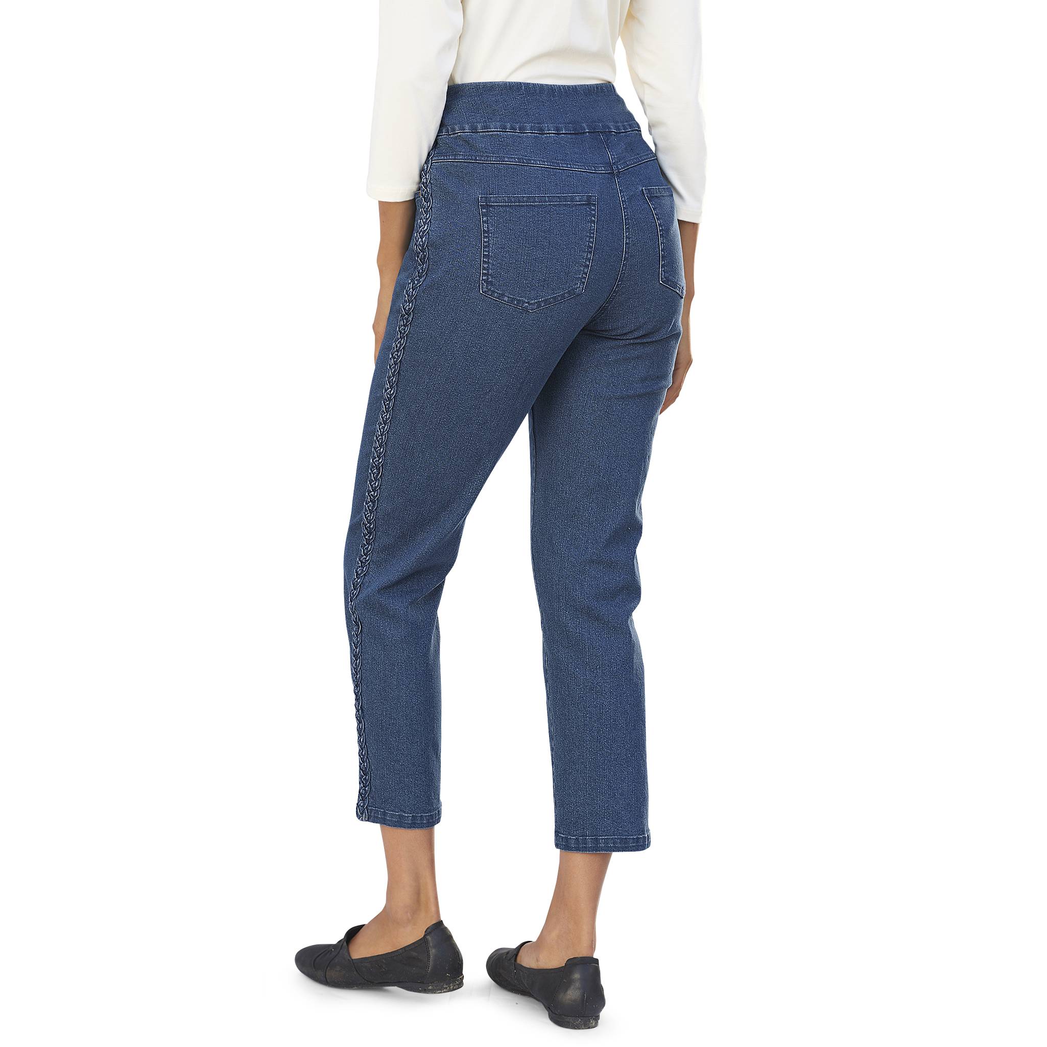 Braided Trim Ankle Jean - Northstyle Catalog