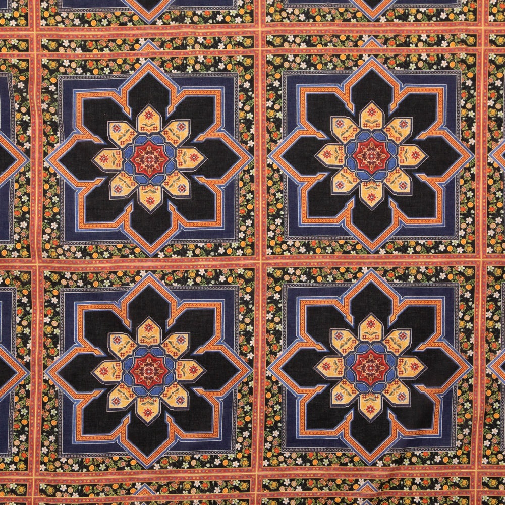 Cotton Voile - Floral Tiles - Mosaic Views Print - Mood Exclusive St. Tropez Collection - Joann Fabrics