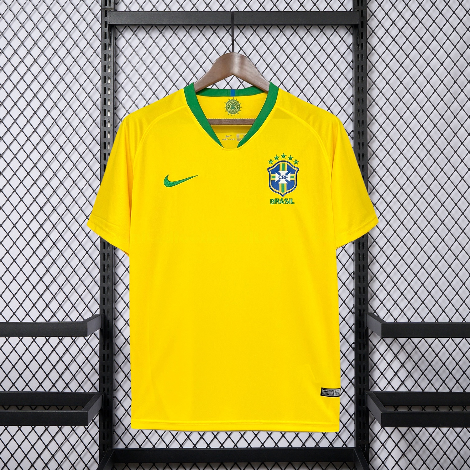 Retro Brazil 2018 Home Jersey - UnitedFutballJersey