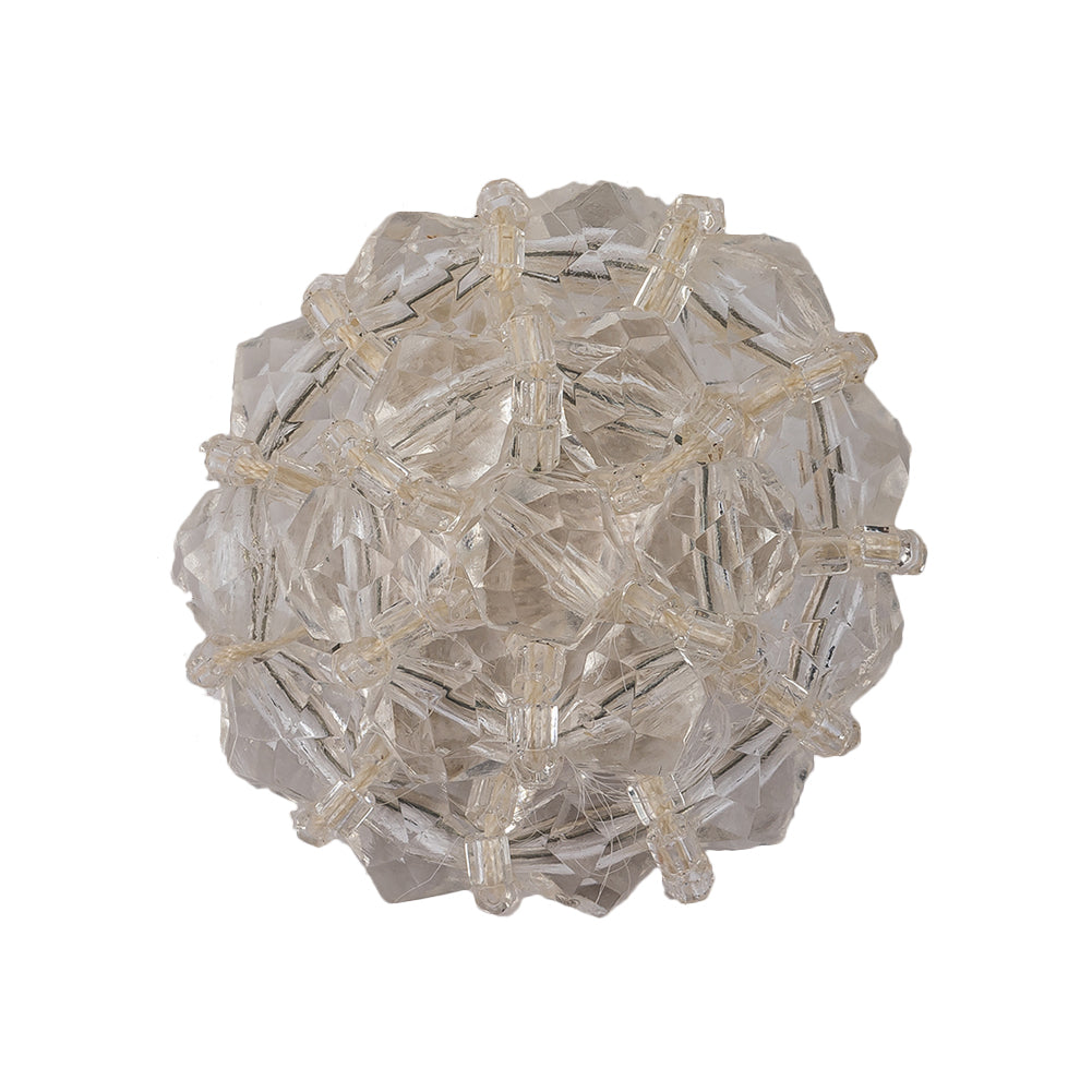 Vintage Transparent Shank Back Faceted Beaded Button - 44L/28mm - Joann Fabrics