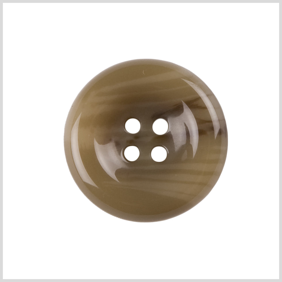 Plastic 4-Hole Button - 40L/25.5mm - Dark Beige and Brown Swirls - Joann Fabrics