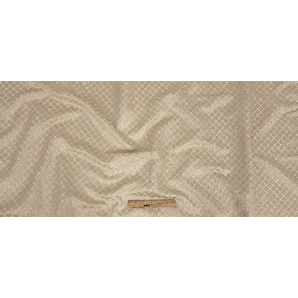 Drapery Jacquard - Champagne Moroccan Quatrefoil - British Imported - Joann Fabrics