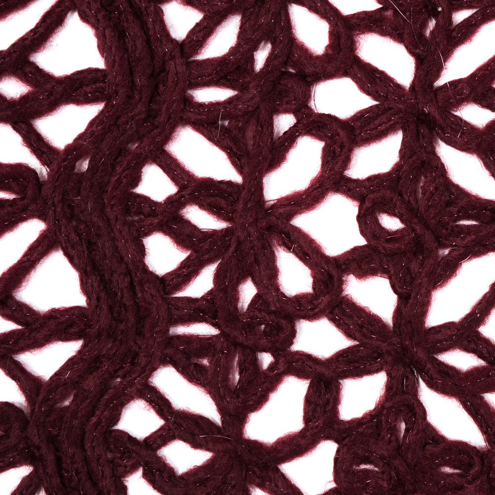 Novelty Acrylic Lace - Maroon - Joann Fabrics