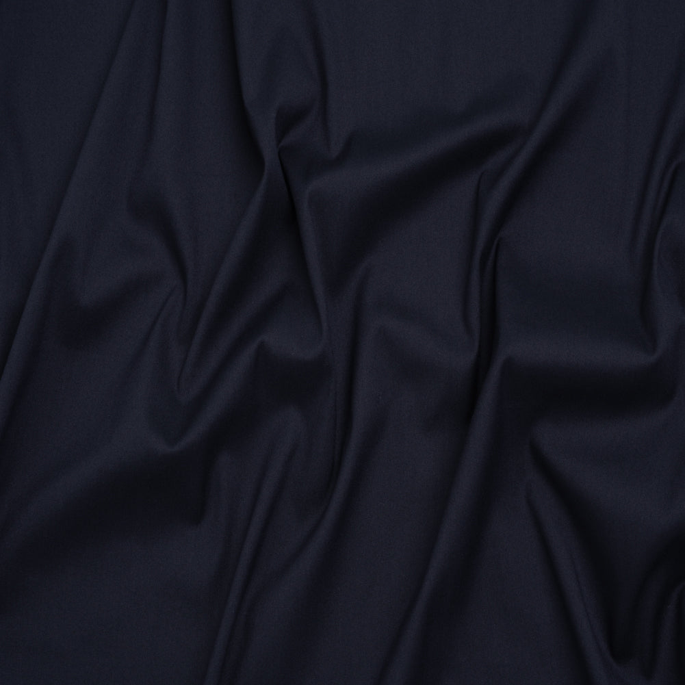 Stretch Cotton and Nylon Poplin - Navy Blue - Designer Deadstock - Joann Fabrics