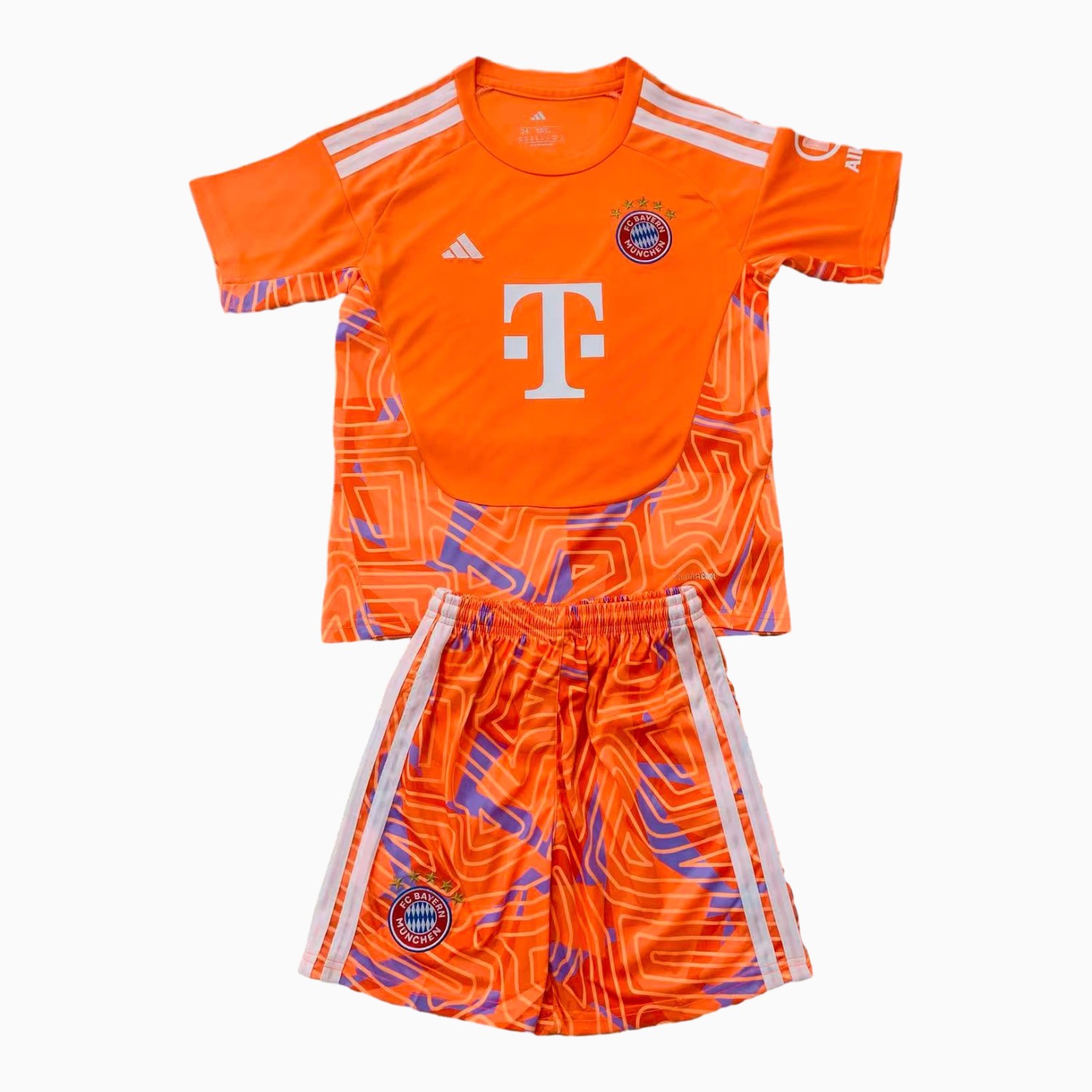 Bayern Munich 26-27 Orange Goalkeeper Men's Adult Jersey Set - Fans Version - UnitedFutballJersey