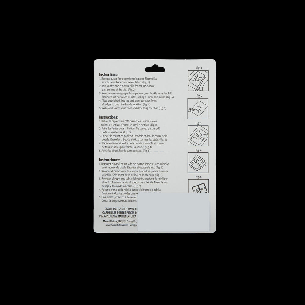 Maxant Rectangular Buckle Cover Kit - 1.5