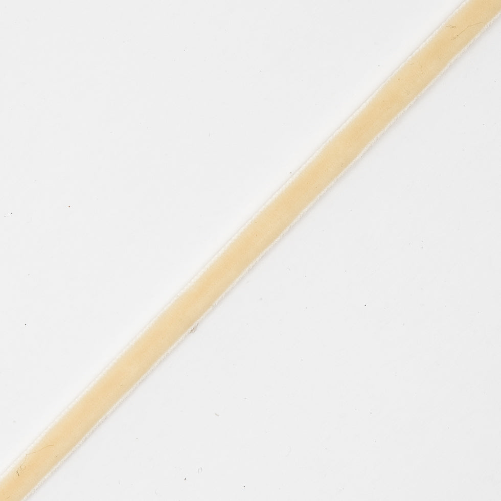 Ivory Double Face Velvet Ribbon - 1/8