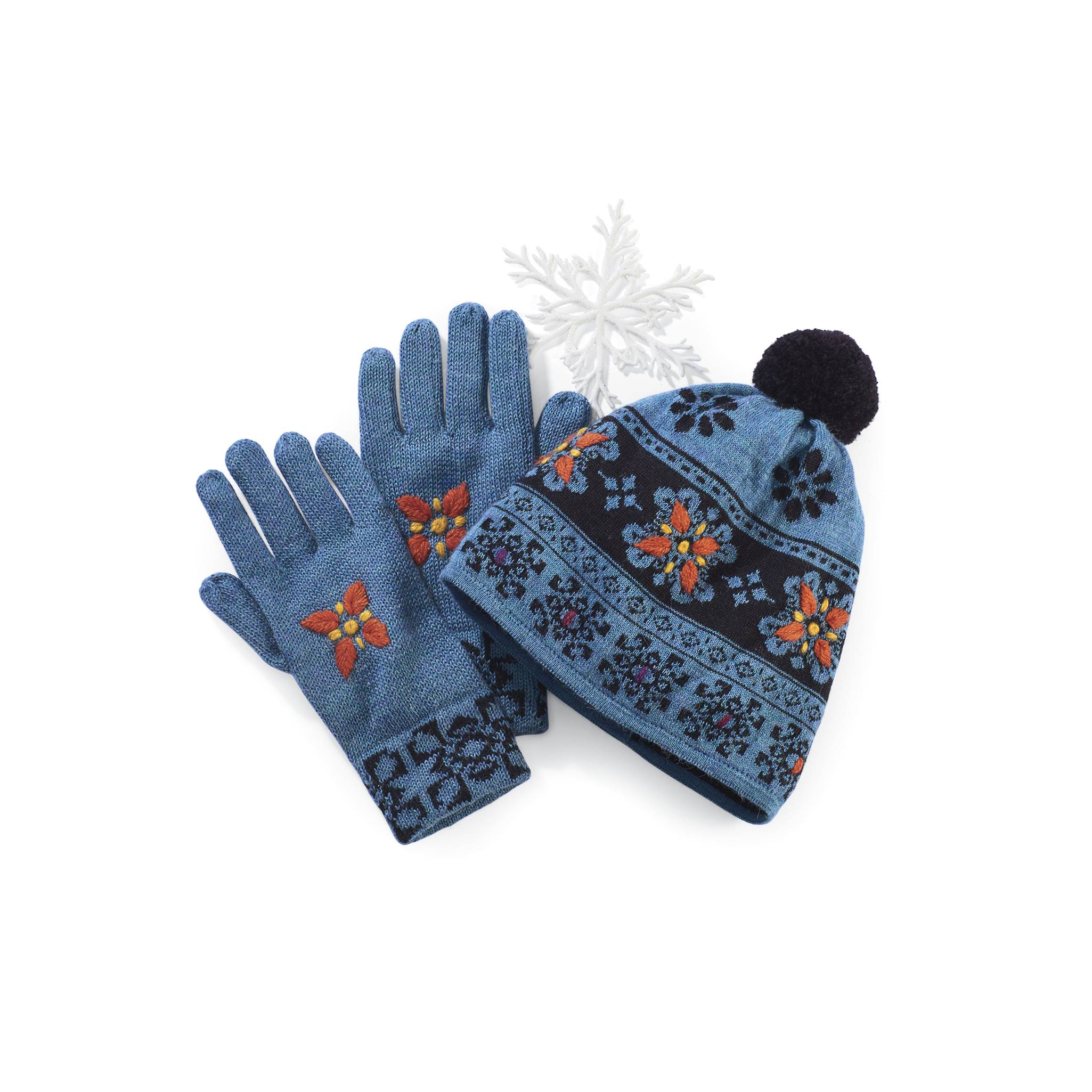 Peruvian Alpaca Hand-Embroidered Gloves - Northstyle Catalog