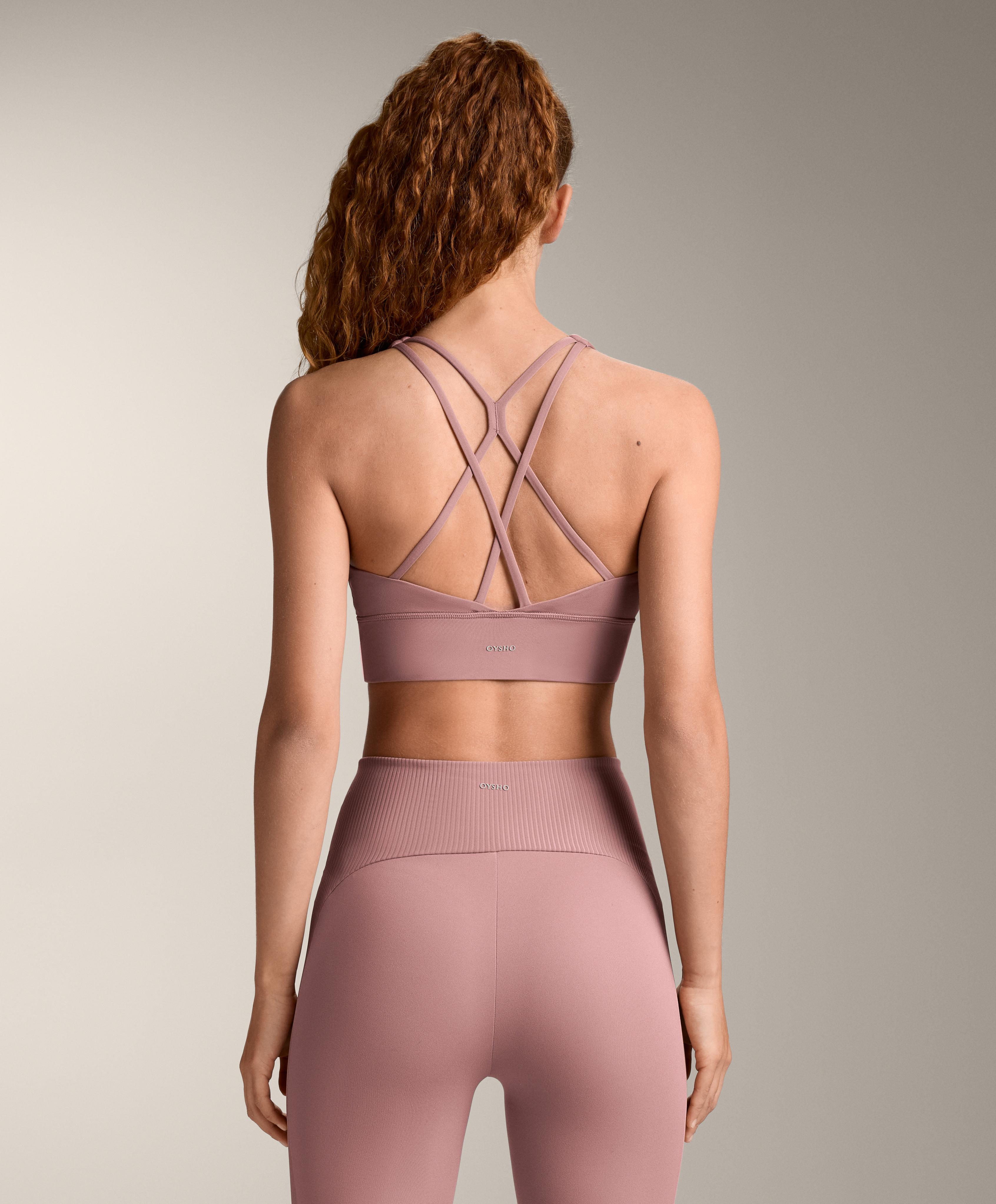 Comfortlux medium support sports bra with cups