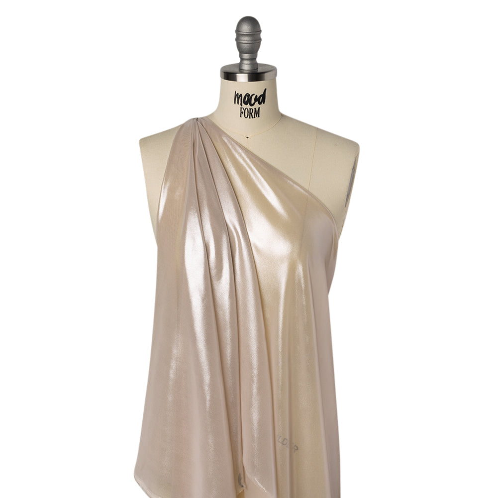 Liquid Sheen Metallic Polyester Chiffon - Silver on Pink - Liquid Sheen Chiffon Collection - Joann Fabrics