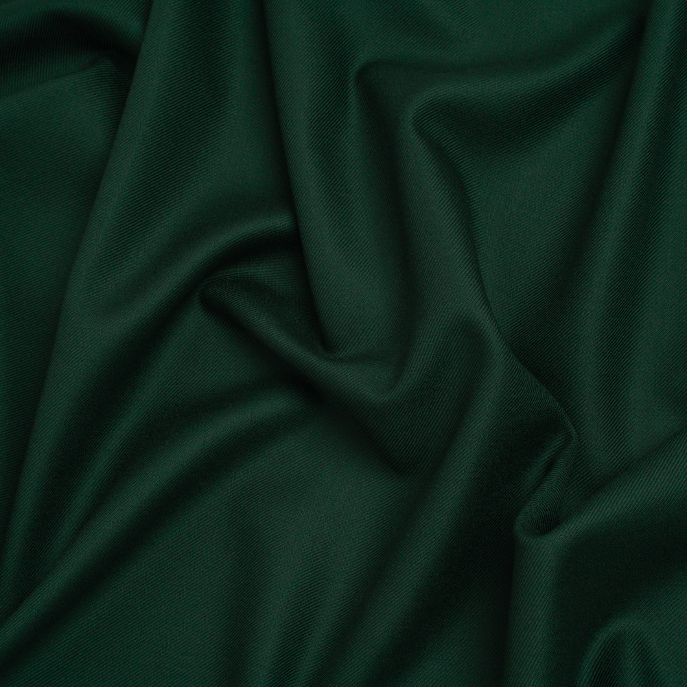Virgin Merino Wool Twill Suiting Made in Italy - Dark Green - Joann Fabrics