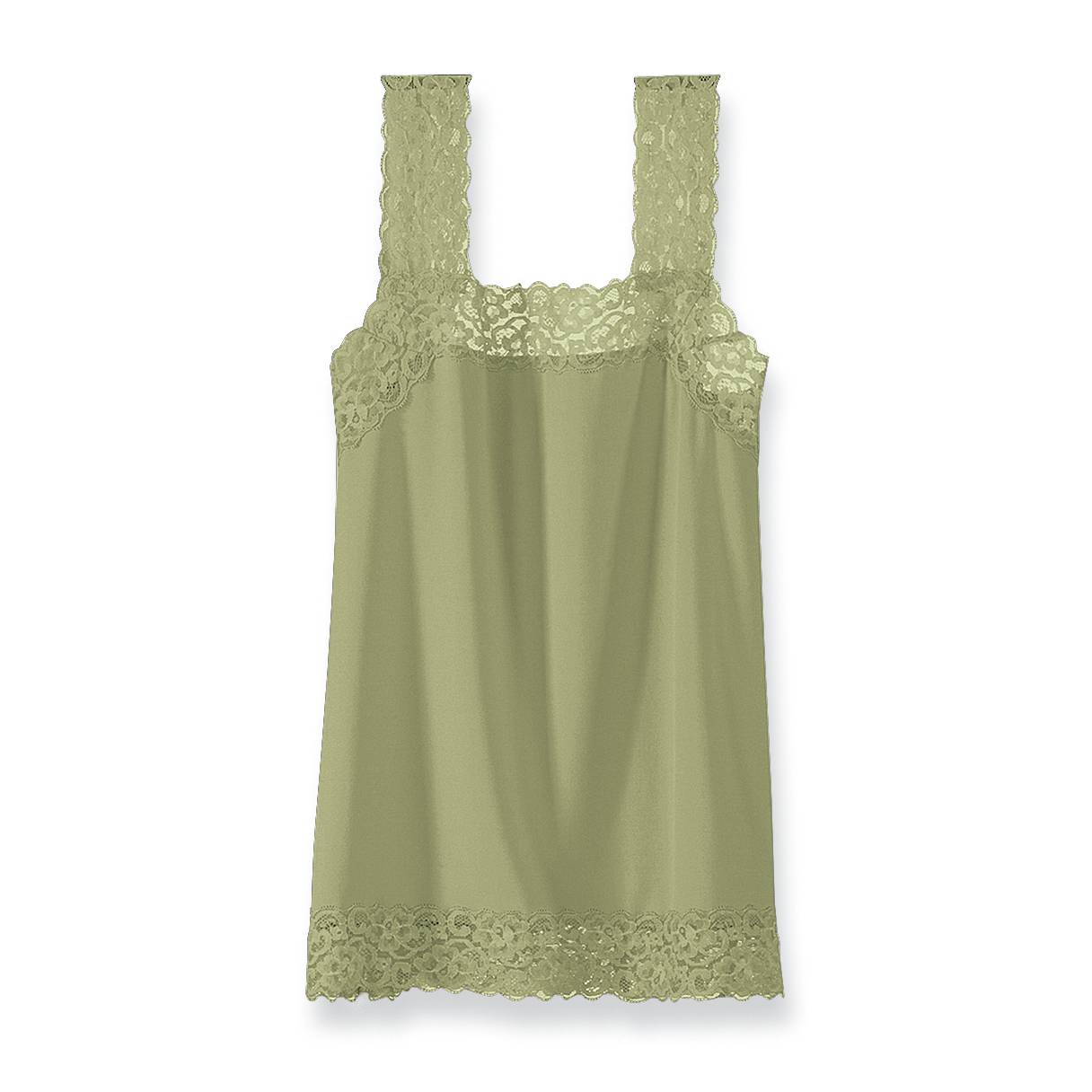 Lace-Trimmed Silky Knit Camisole to Wear Alone or Layer - Northstyle Catalog