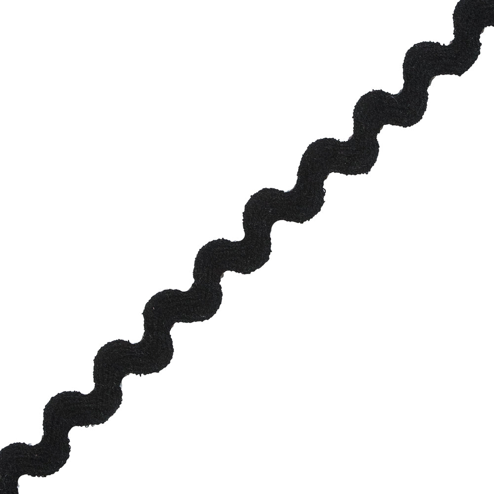 Black Ric Rac Trimming - 0.625