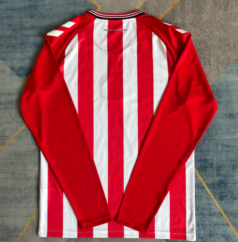 2025/2026 Long Sleeve Sunderland AFC Home Football Jersey 1:1 Thai Quality