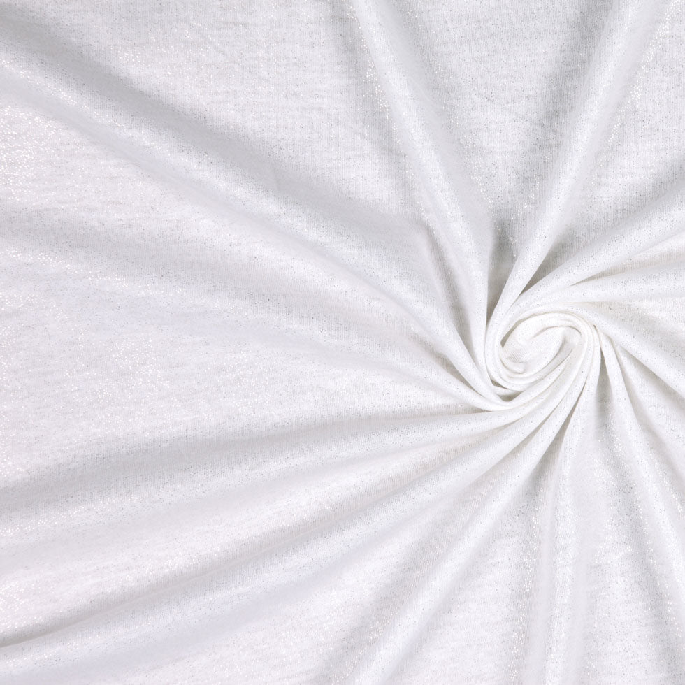 White/Gold Solid Jersey - Joann Fabrics