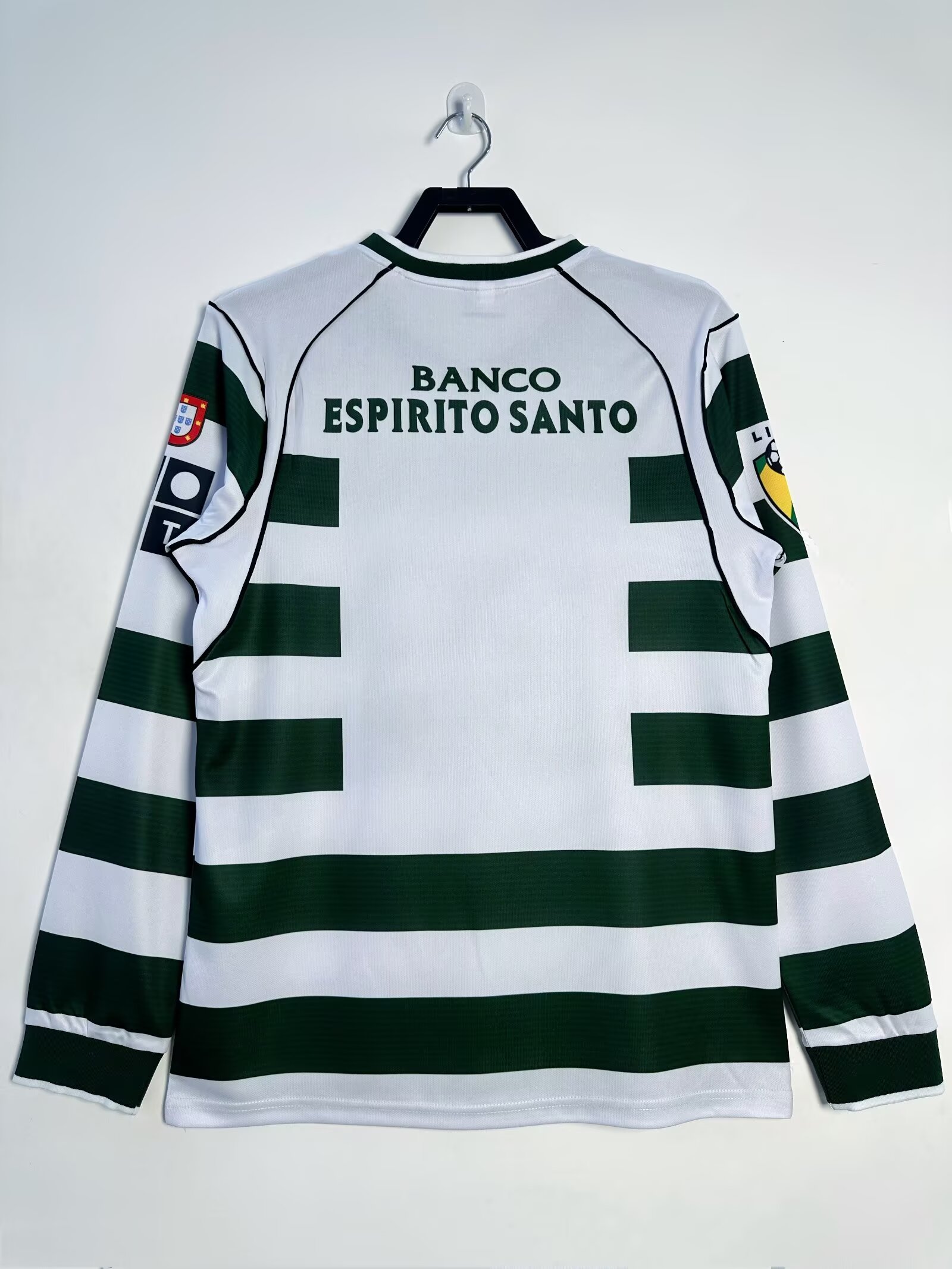 2001/2003 Retro Sporting Lisbon Long Sleeves Home Football Shirt 1:1 Thai Quality