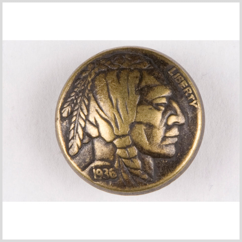 Gold Metal Button - 36L/23mm - Joann Fabrics