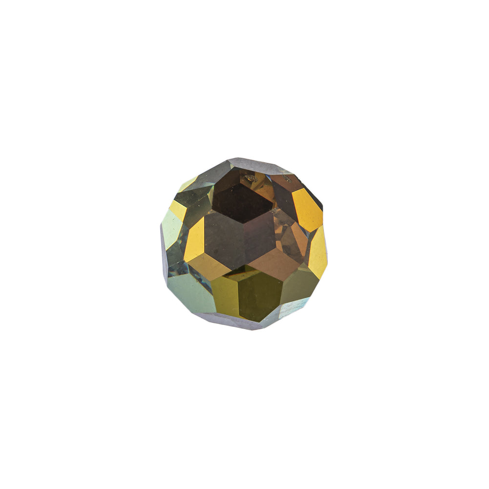 Vintage Swarovski Crystal and Tabac Faceted Shank Back Ball Button - 22L/14mm - Joann Fabrics