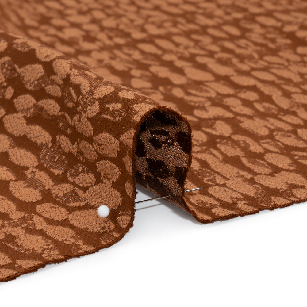 Rows of Spots Recycled Polyester and Cotton Drapery Jacquard - Henna - British Imported - Joann Fabrics