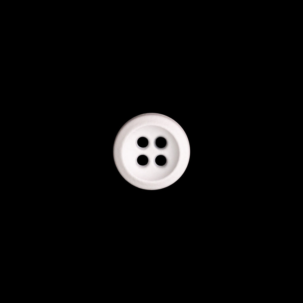 Italian White Plastic 4-Hole Button - 16L/10mm - Joann Fabrics