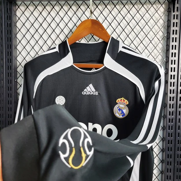 2006/2007 Retro Real Madrid Away Jersey Long Sleeve