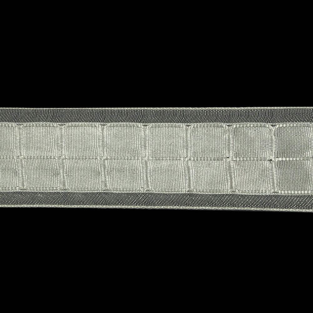 White Squares and Sheer Borders Ribbon - 1
