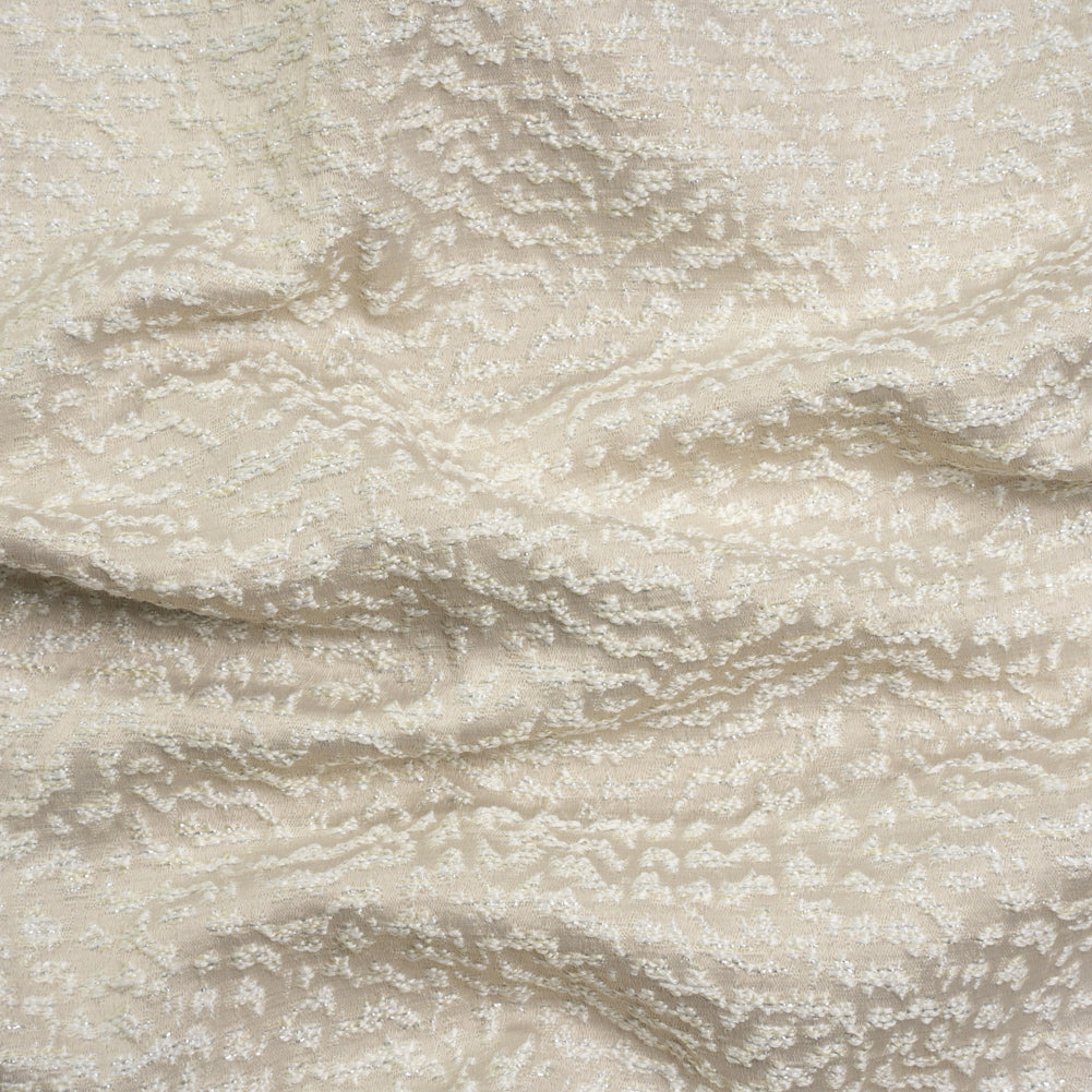 Metallic Drapery Jacquard - Porcelain Mottled - British Imported - Joann Fabrics