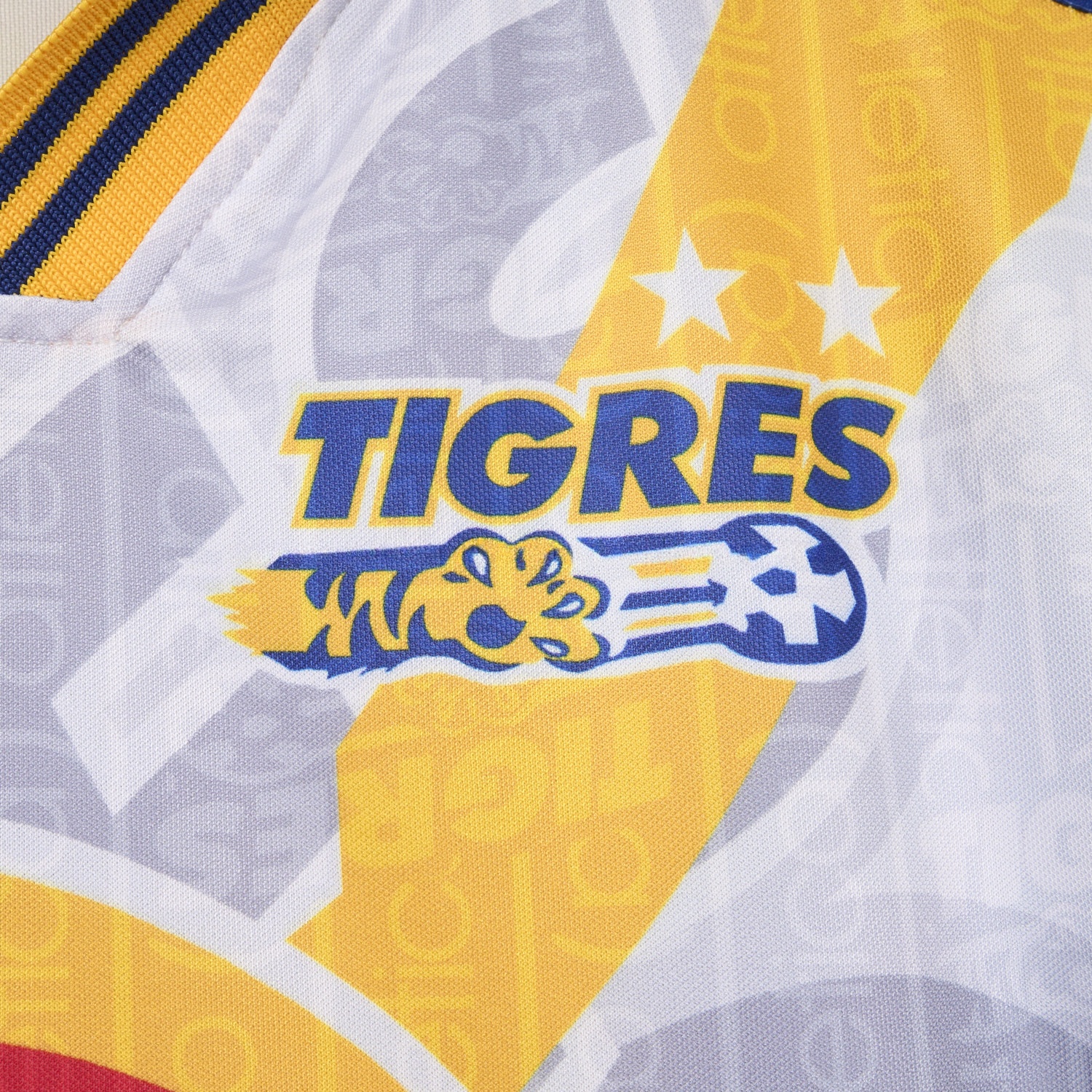 Retro Tigres UANL 1997-98 Away White Jersey - UnitedFutballJersey