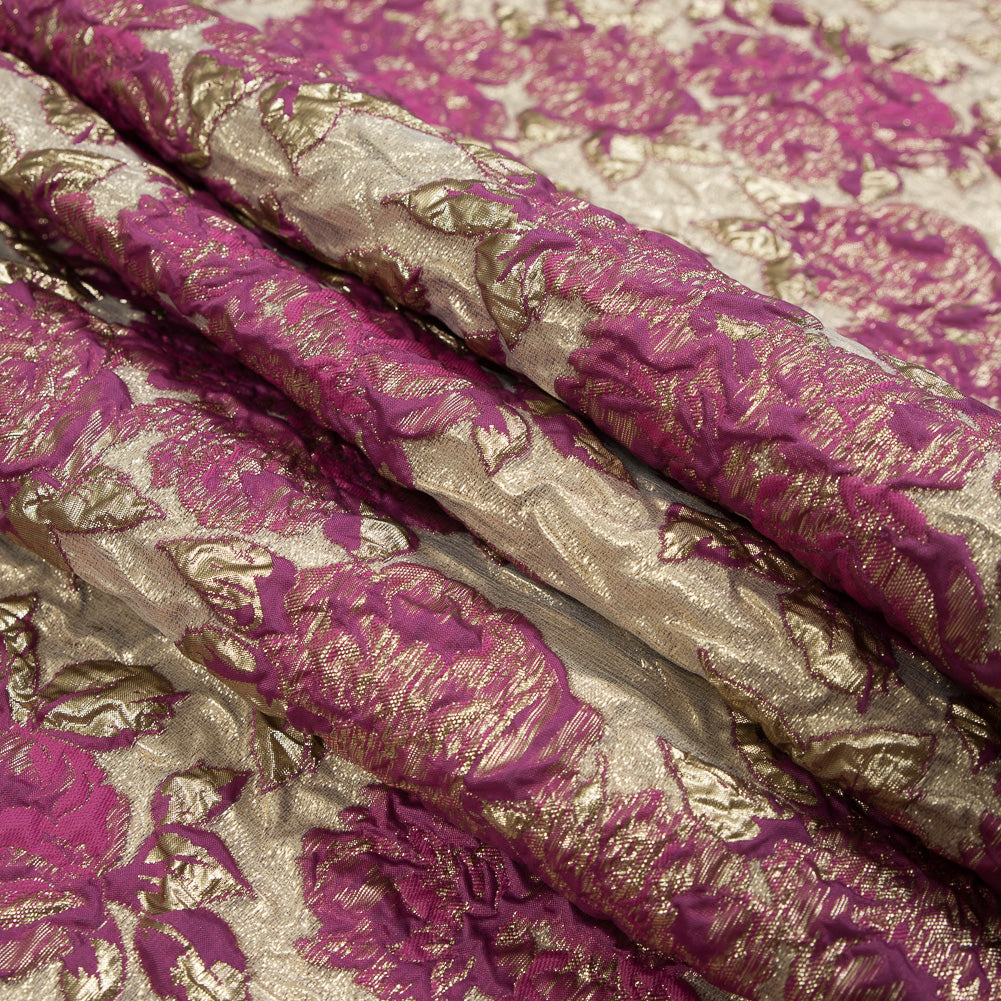 Pink Luxury Floral Metallic Brocade - Joann Fabrics