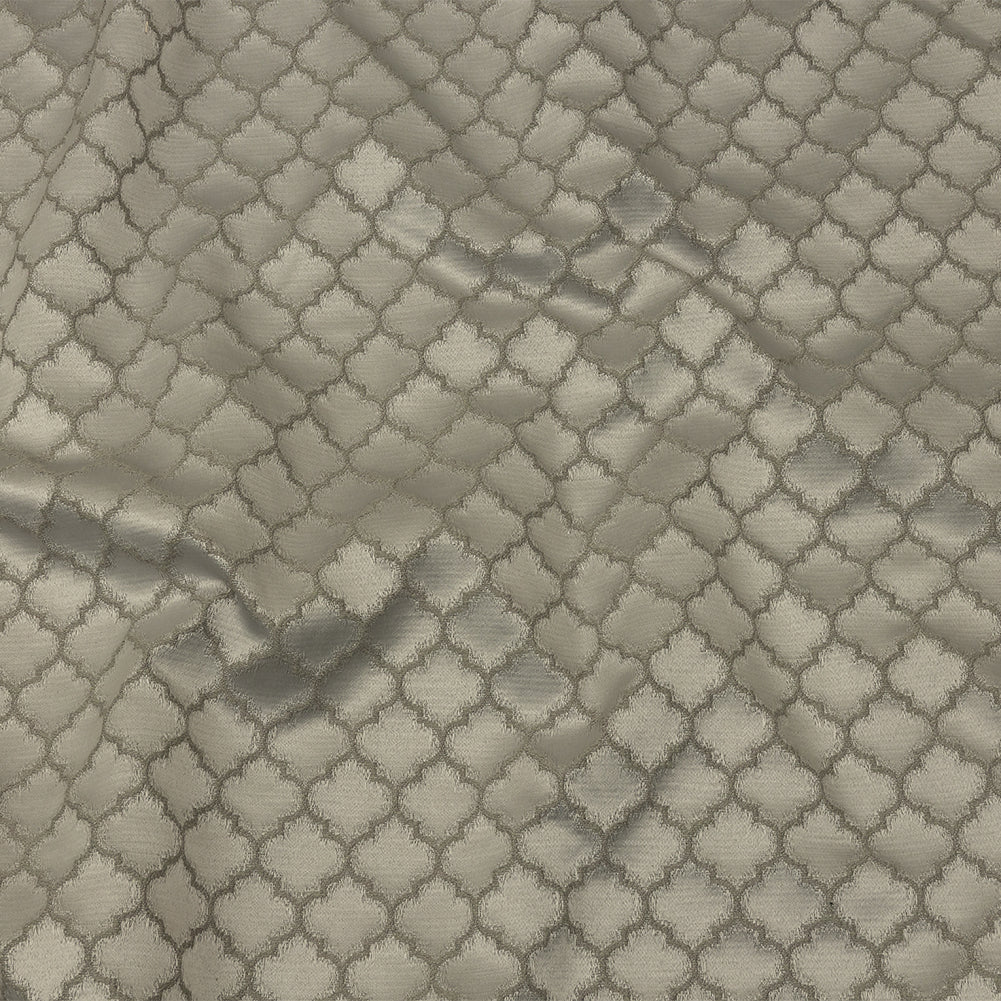 Cotton and Recycled Polyester Drapery Jacquard - Slate Fancy Little Ogees - British Imported - Joann Fabrics