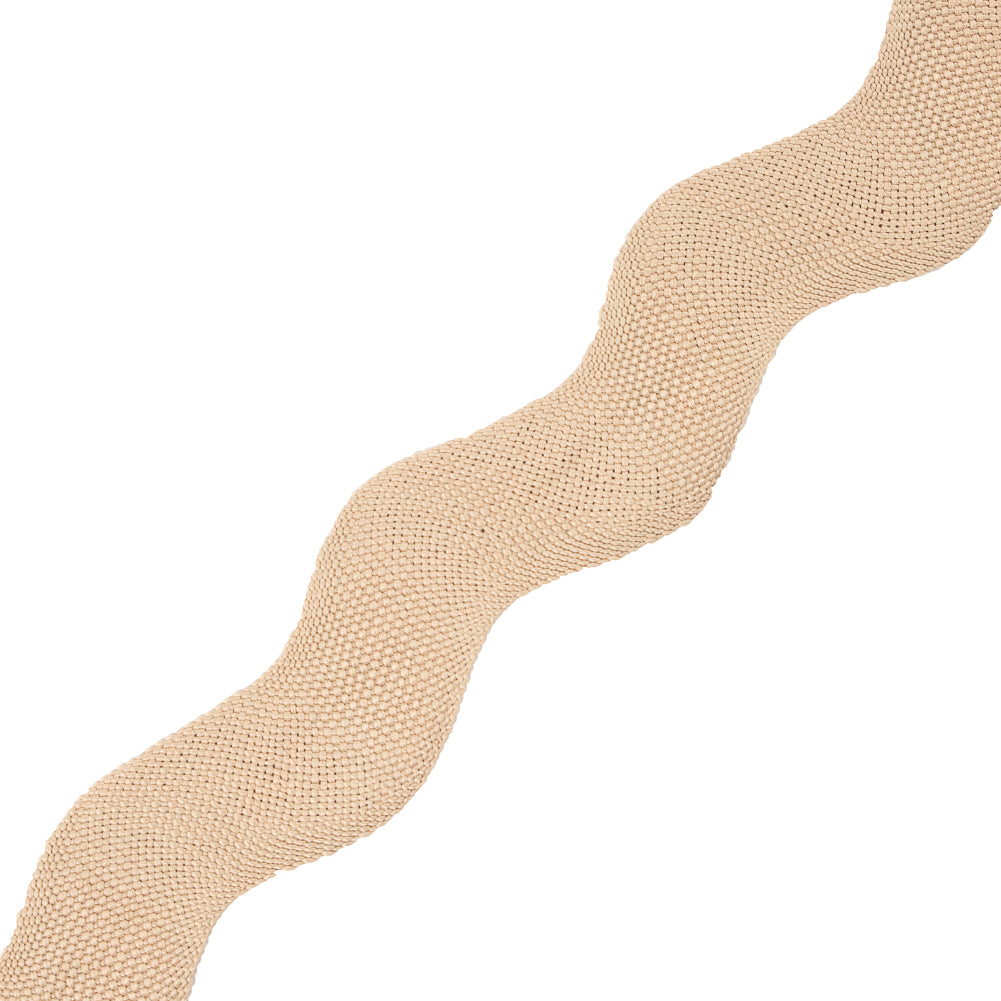 Beige Woven Jumbo Ric Rac - 2