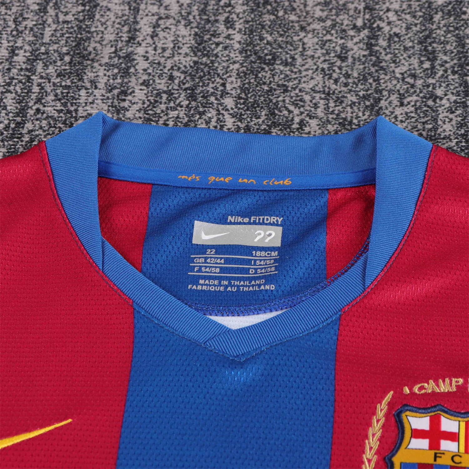 Retro Barcelona 2007-08 Home Kids Kit - UnitedFutballJersey