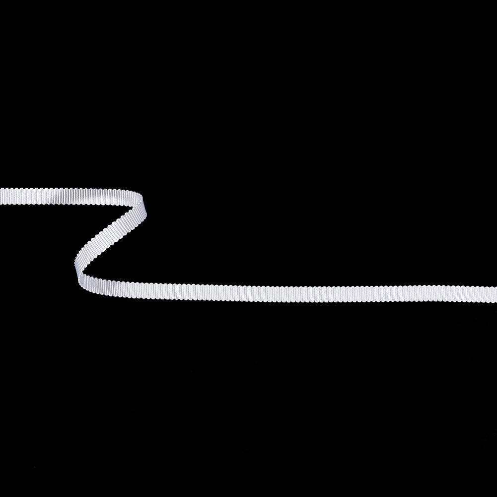 Matte White Recycled Polyester Petersham Grosgrain Ribbon - 6mm - Joann Fabrics