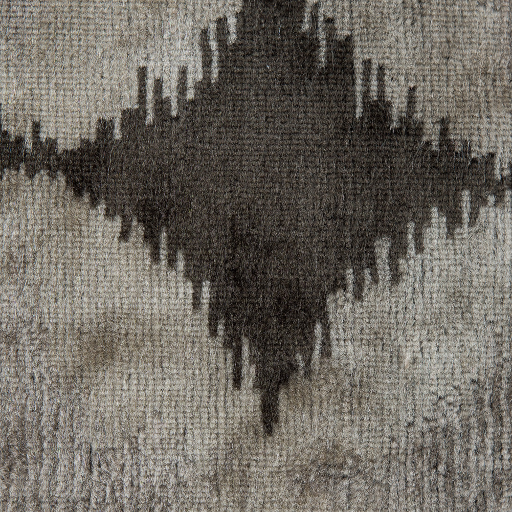 Oyster Gray Geometric Ikat Velvet - Joann Fabrics