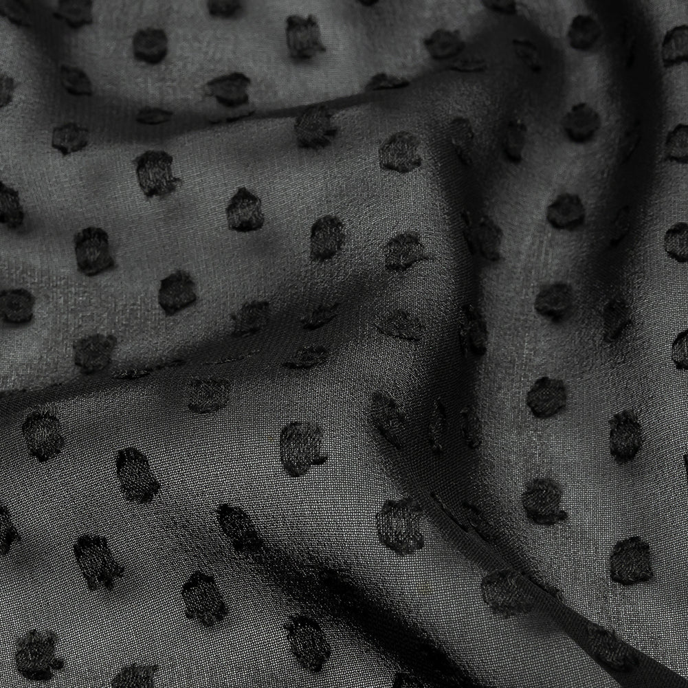 Polyester Swiss Dot - Black - Mood Exclusive Annamae Collection - Joann Fabrics